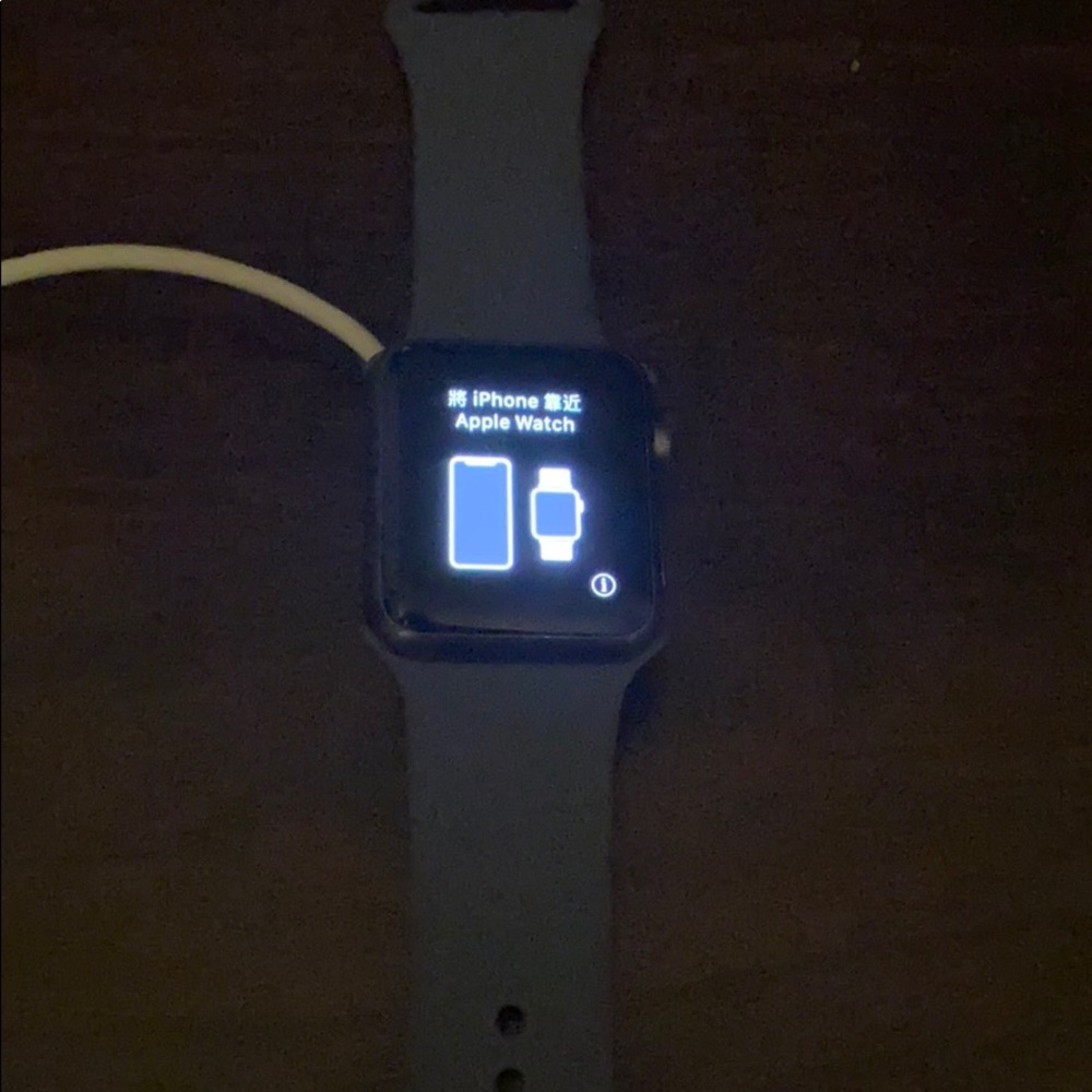 Apple Watch Series 1 38 mm with charger and band